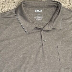 Duluth Trading Co Men's 3XL GRAY Cooling Polo Short Sleeve Button Golf Shirt